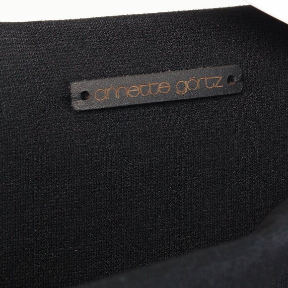 Annette Gortz AW/14 Siri Black Velvet-Sequin 3/4 Sleeve Dress - Picture 9 of 11